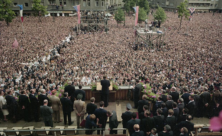 West Berlin looks to JFK for hope