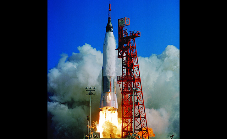 Speed demon pilot is the first American to fly in space