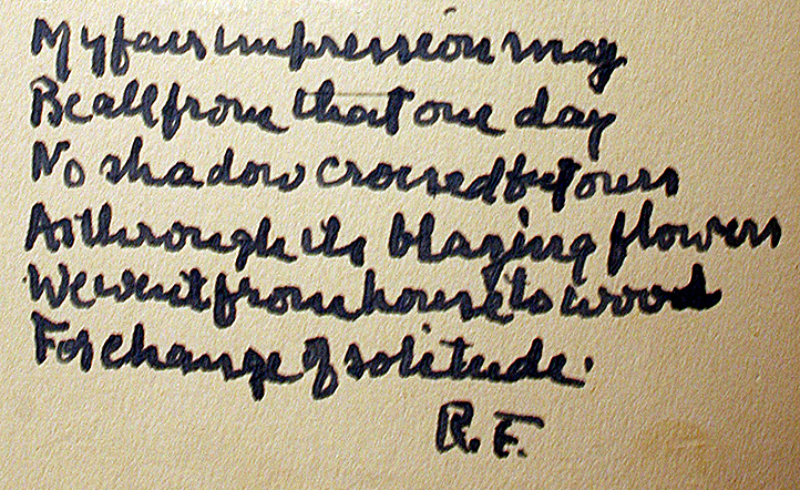 Words for a poet from JFK